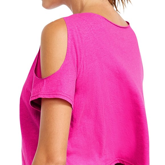 NWT Body Glove Belle Crop Top In Flamingo Pink - Picture 3 of 4